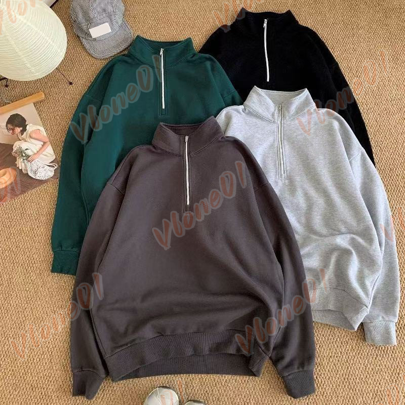 Men Womens Hoodies Designer Wear Half Zipper Yoga Hoodies Fashion Casual Loose Sweater Sports Long Sleeve Sweatshirt