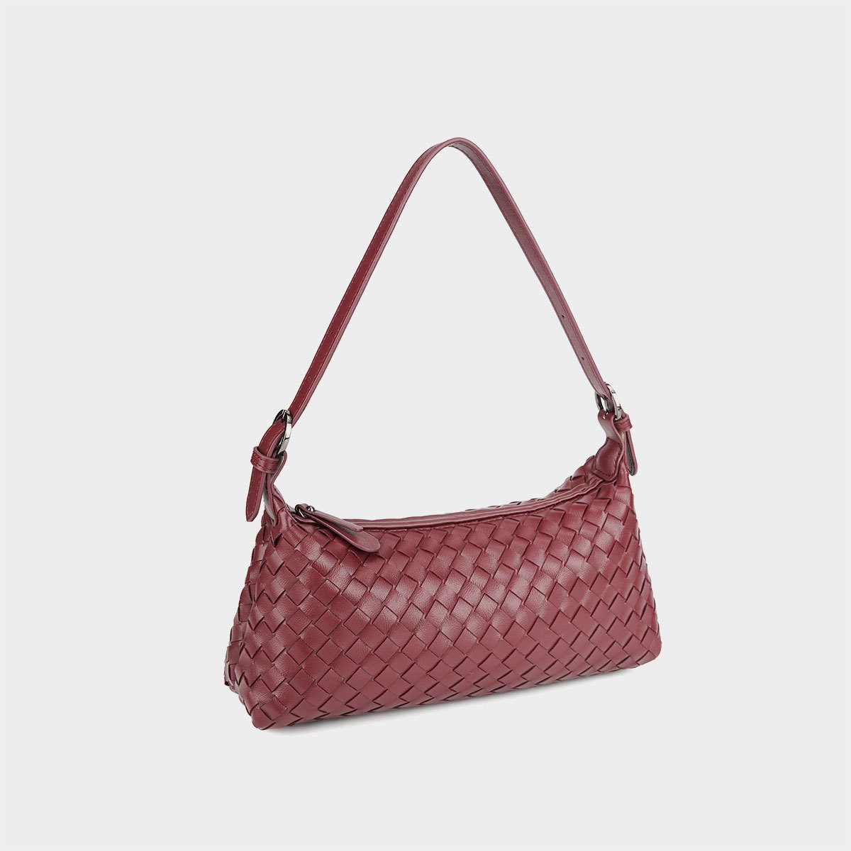 HERMIN 2025 new woven bag with high-end feel, women's armpit baguette bag, shoulder bag, women's handbag, crossbody bag