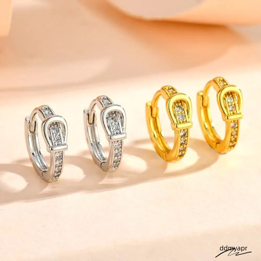 Lock For Women Gold Color Stainless Steel Hoop Earrings Trend 2025 Waterproof Piercing Female Party Ear Jewelry Aretes250711 ddmyapr