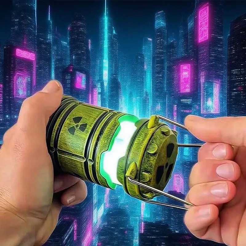 Decorative LED Mini Nuclear Reactor Lantern Apocalypse Style Couple Prank Night Light Halloween Gift Home Decor Novelty Lamp C250913