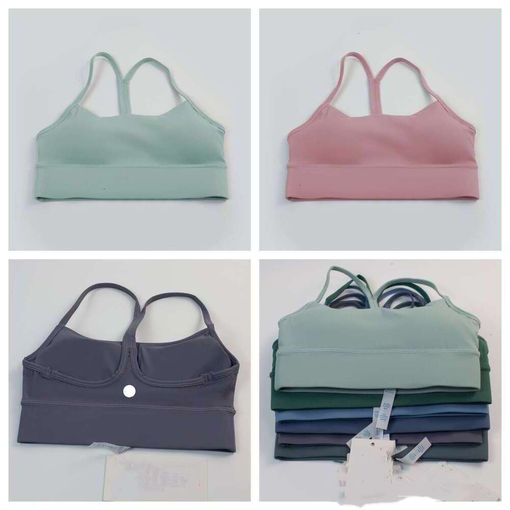 Yoga Wear Bra Women's Sports yoga luluity lemonitys sets Underwear Double Face Hair Tight with Fine Belt Beauty luluity lemonitys bra women clot