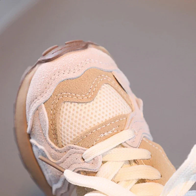 2024 Children Shoes Casual Toddler Infant Kids Baby Boys Girls Breathable Sport Running Sneakers Soft Childrens C260130