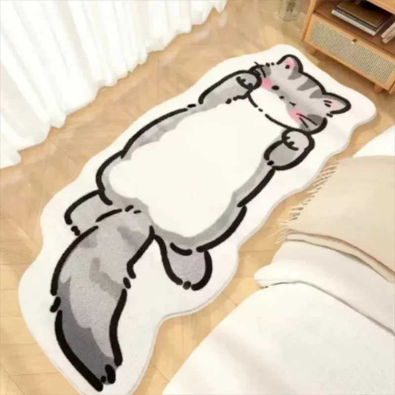 VIKAMA Upgraded Material Funny Cartoon Bedroom Bedside Rug Living Room Bathroom Kitchen Nonslip Washable Carpet Mat Home Decor C250913