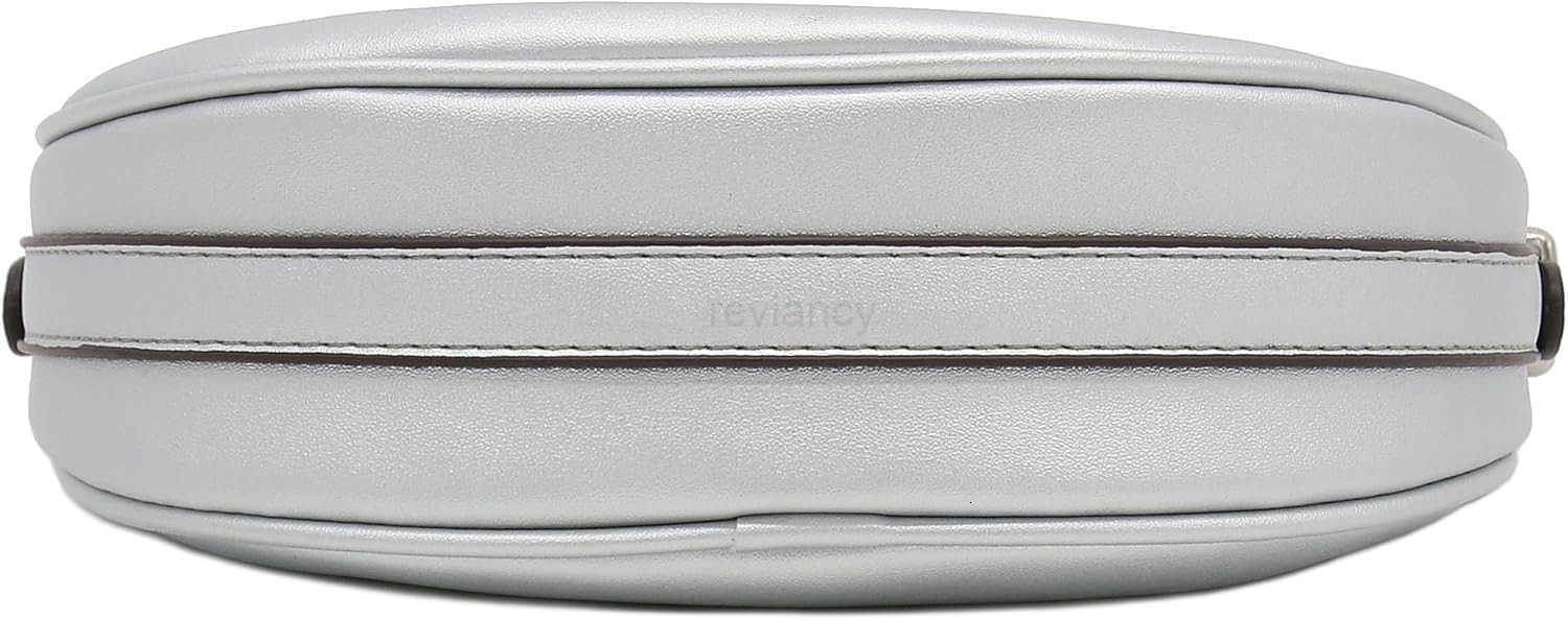 Small Crescent Smooth Faux Leather Underarm Shoulder BagW250913