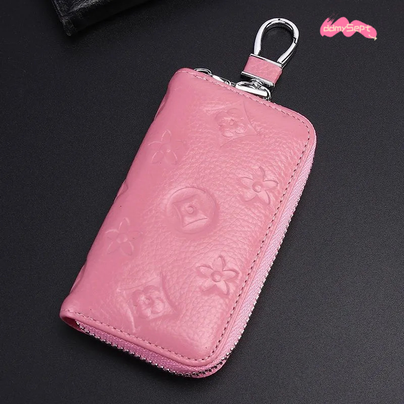 2025 Zipper Large Capacity Men Genuine Leather Multifunctional Practical Car Bag Cowhide Key Pouch 250818 ddmythur