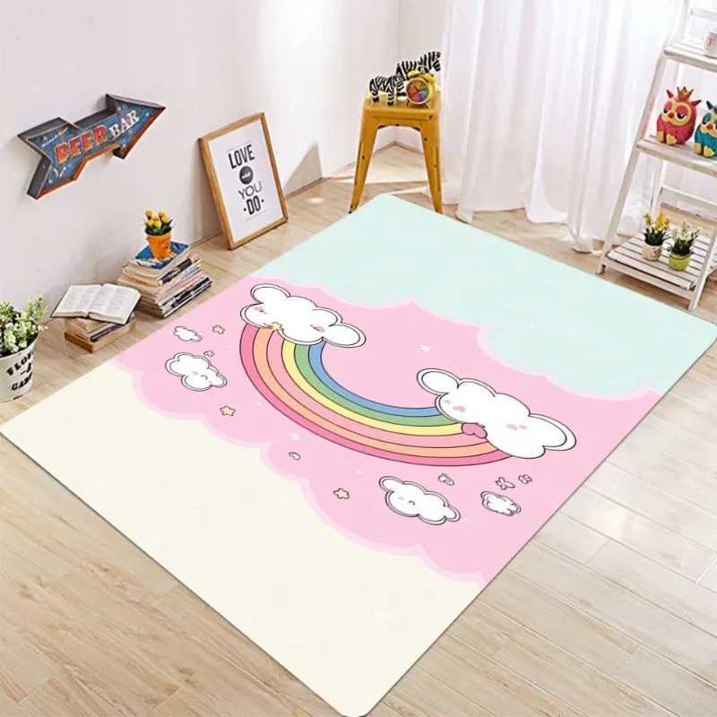 Rainbow Carpet Rug Turkish Gothc Bohemian Area Living Room Sofa Bedroom Rustic Children Decor Rug Home Decoration Retro Carpet C250913
