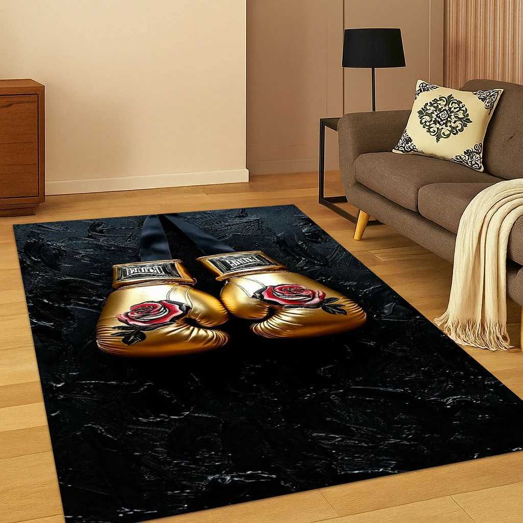 3D Boxing Gloves Boxer Fight Carpet Rug Mat for Home Bedroom Living Room Sofa Doormat Kitchen DecorKid Play Nonslip Area Rug C250913