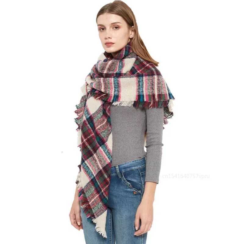 Newest Designer Scarf wen luxury Plaid Scarves Shawls Brand Knitted Cashmere Bufandas Invierno Mujer Fashion Bandana Wrap G250912