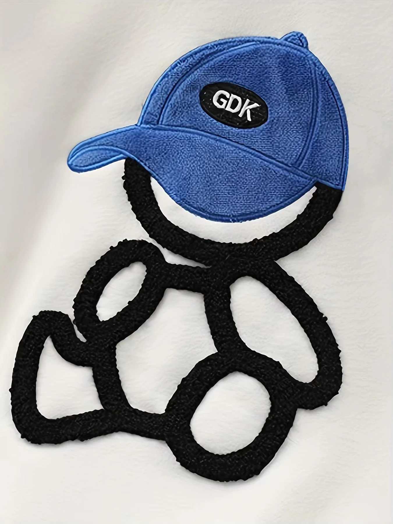 Teenage Boy Clothes Children Girl fake two pieces Sweater Pullover And pants Set kid Embroidery Cartoon Bear Top Bottom Suit C250913