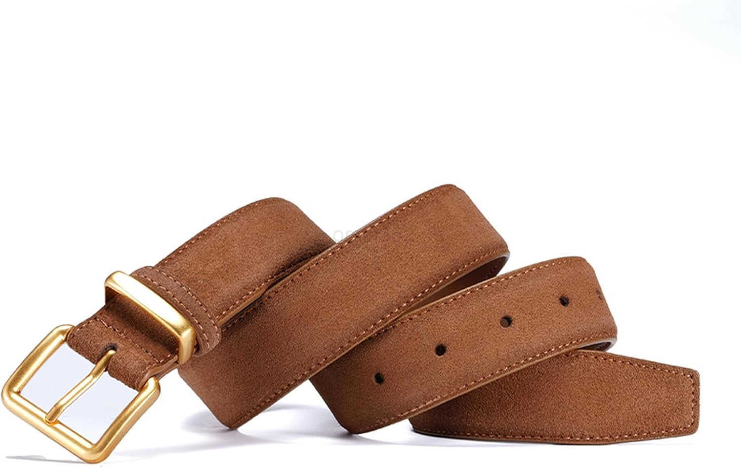 Wide Suede Belt Women Genuine Leather Ladies Waist Belt for Jeans Dress Casual Square Gold BuckleY260117