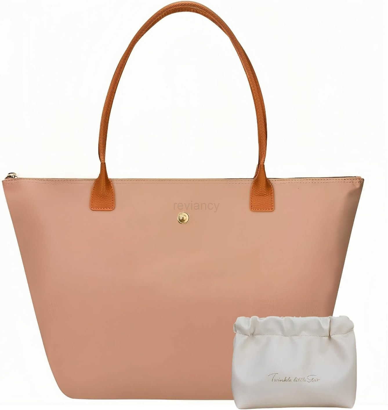 Nylon tote bag for women with makeup bagFoldable handbag for women with zipper Weekend large TopHandle shoulder Hobo purseW250913