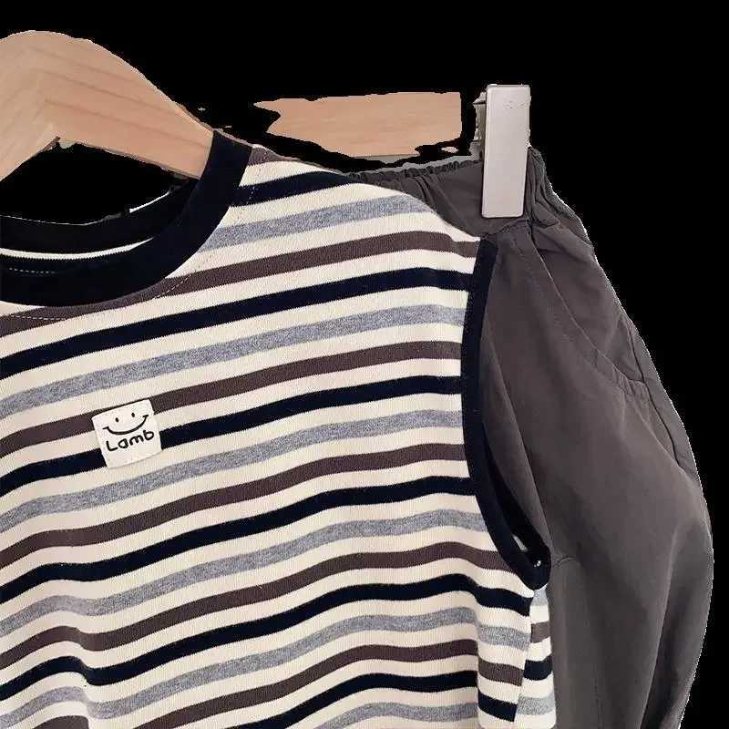 Summer Baby Clothes Sets 2 Pcs Kids Vest Short Boys Girls Tshirt Summer Thin Breathable Toddler Baby Clothes Sets Korea Style C250913