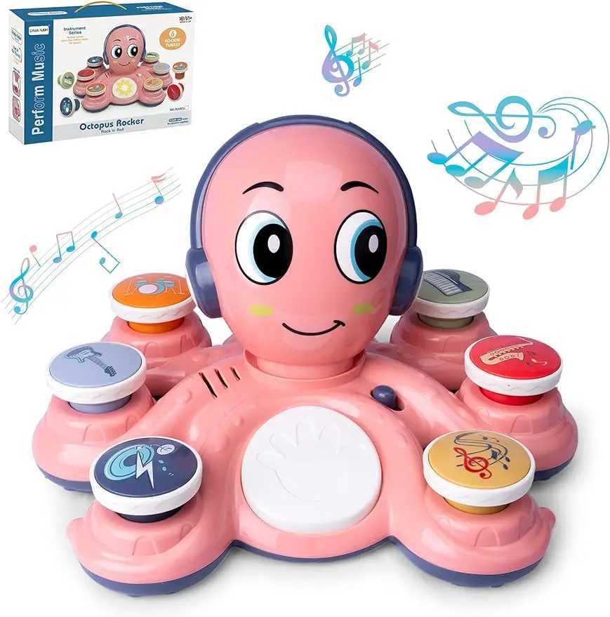 Baby Musical Toys Learning Toys for Toddlers Octopus Music Toys Preschooler Musical Educational Instruments Toy for Baby Kids C250913