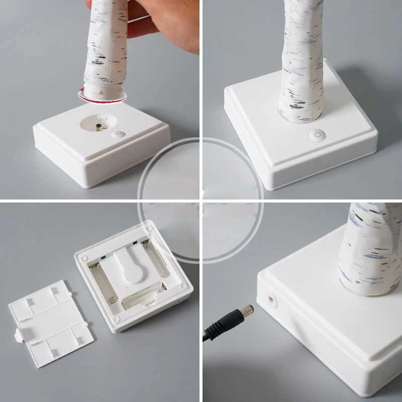 LED Willow Night Light Gypsophila RGB Tree Remote Table Lamp For Home Bedroom Wedding Christmas Indoor Decor Bedside Fairy Light C251122