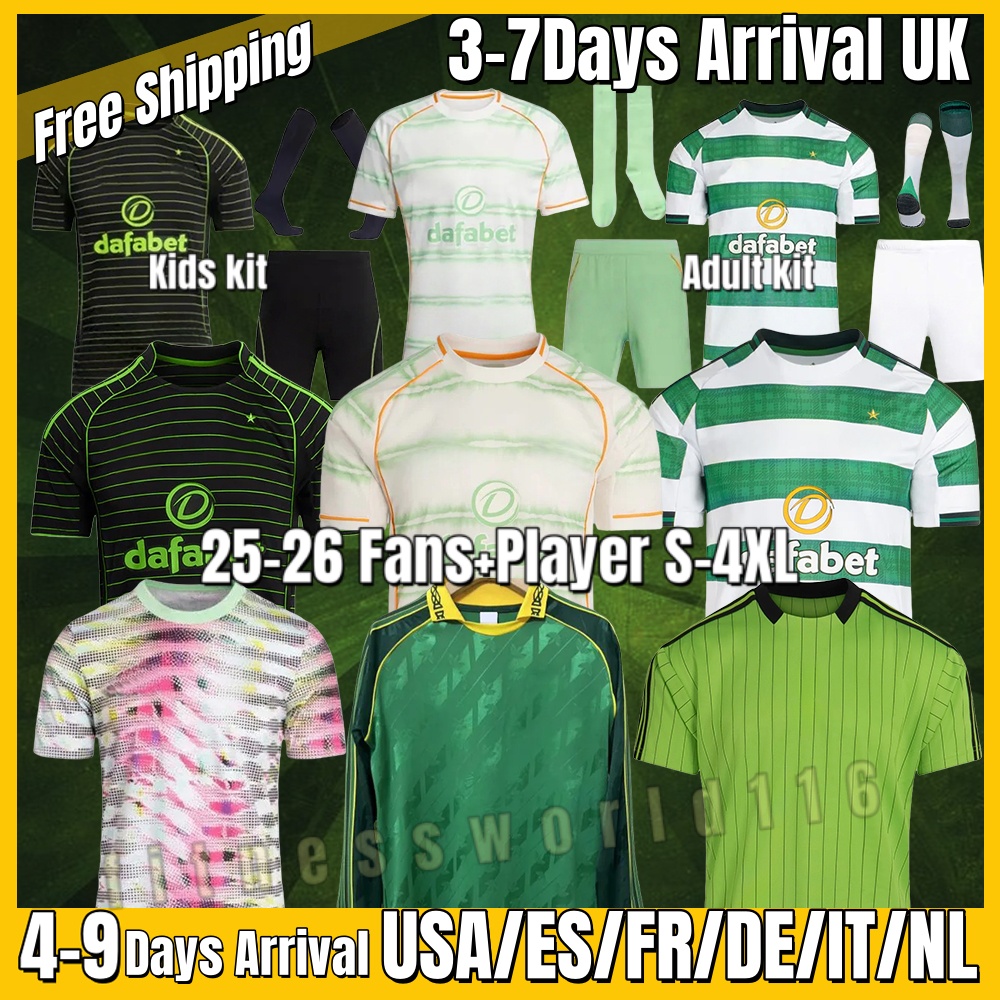 xxxl 4xl 2025 2026 KYOGO Football Shirt soccer jerseys sCelticSHome Away Third McGREGOR Hoops CelticFc DAIZEN REO Anniversary Irish Origins Specialv S-4XL