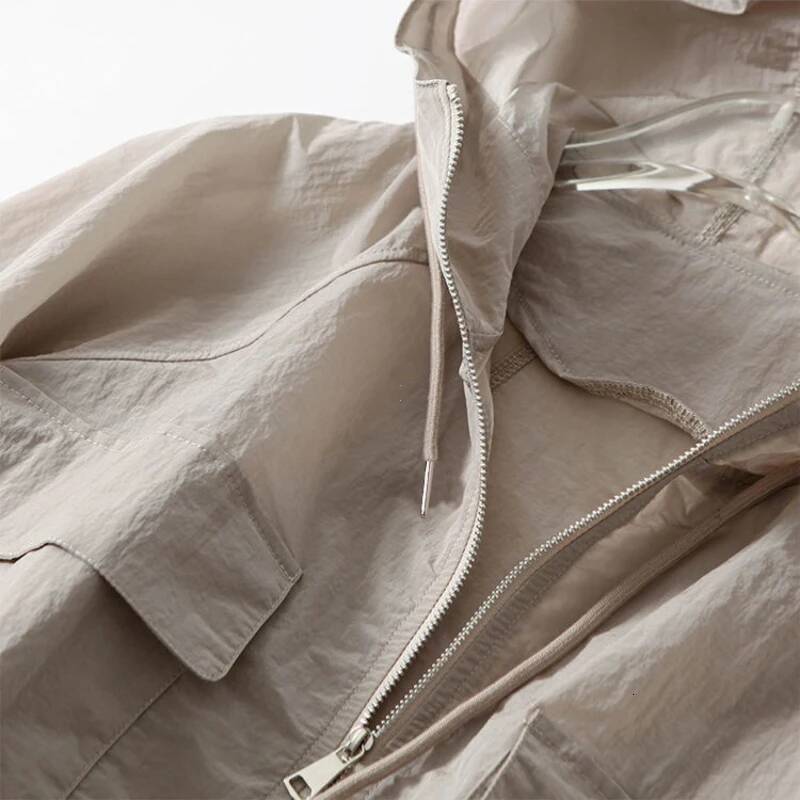 Simplicity Thin Sunscreen Clothing Anti UV Loose Summer Long Sleeved Jacket Waterproof Quick Dry Women's Coat Outdoor Sports dongdumaoyi