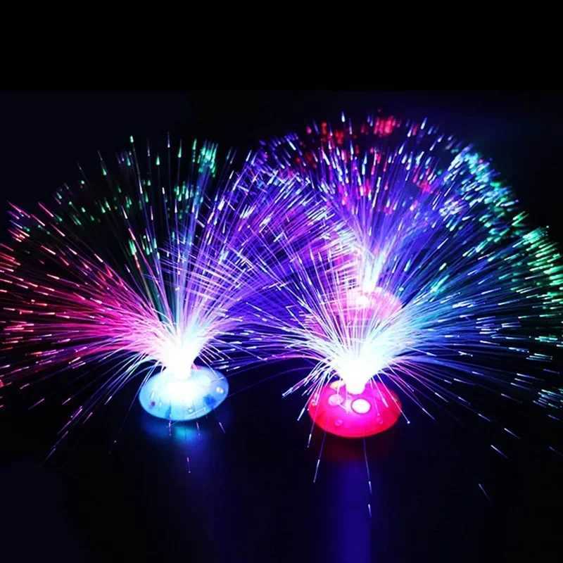 Romantic Optical Night Light Christmas Party Decoration with Flashing Lights Luminous Toys Colored LED Fiber Optic Night Lights C250913
