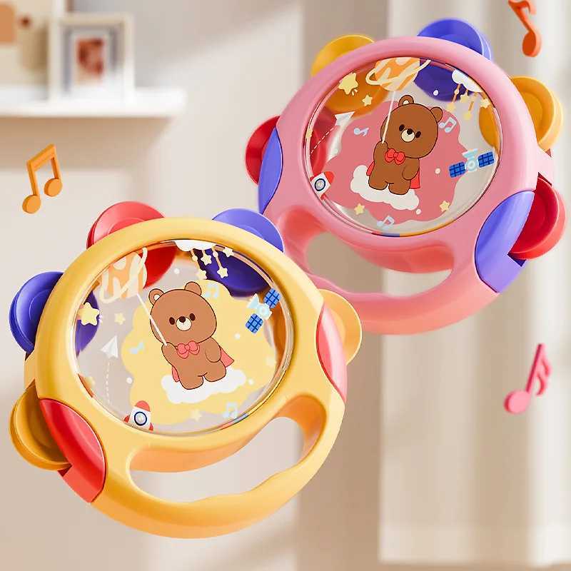 Baby toys handheld drums percussion instruments baby handheld tambourines C250913