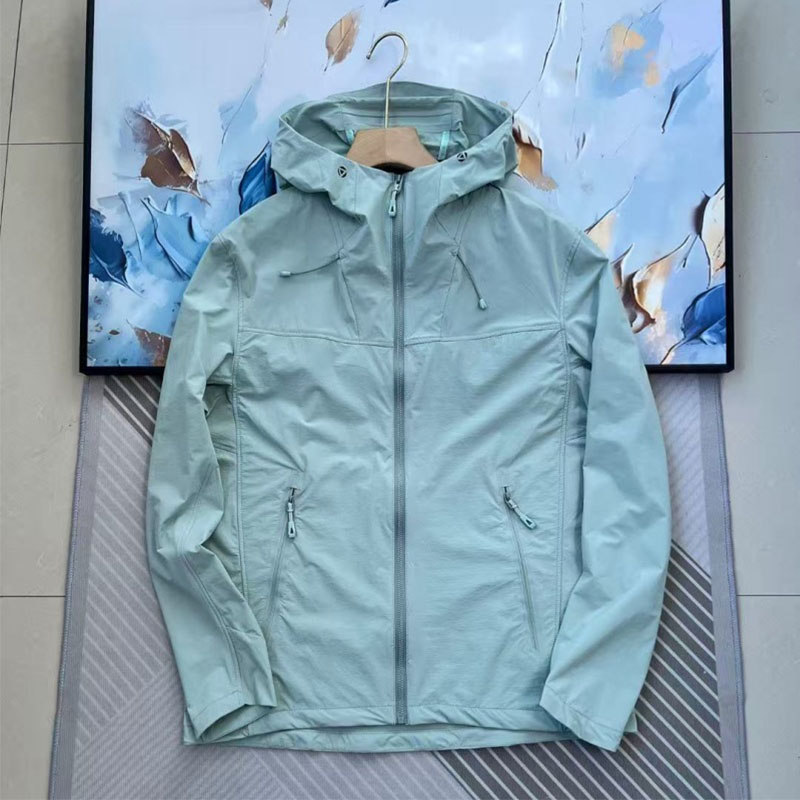 Men's hooded jacket, unisex jacket, designer coat, embroidered trendy jacket, mountain windproof jacket, waterproof breathable coat