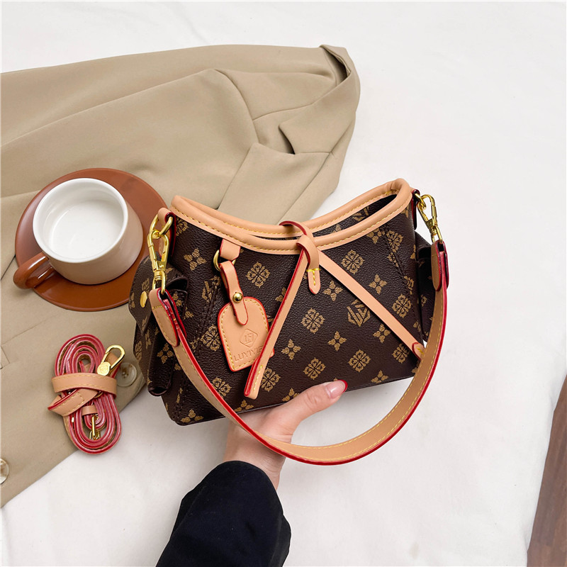 Free Shipping 2025 New Premium Tote Bag for Women Versatile Top Handle Casual Chic Retro Print Shoulder Crossbody Bag