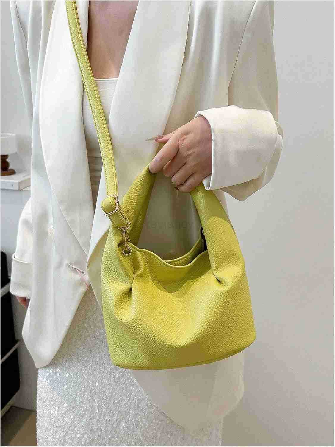 Womens Elegant Crossbody Bag Leather Handbag Top Handle Mini Clutch PurseW250913