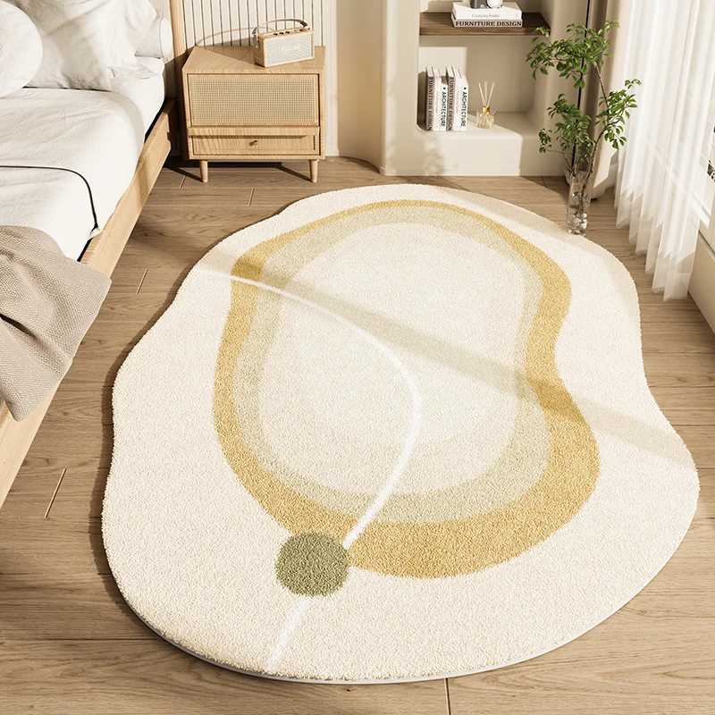 Irregular Shapes Living Room Decoration Carpet Modern Style Rugs for Bedroom Thicken Plush Lounge Floor Mat Home Fluffy Soft Rug C250913