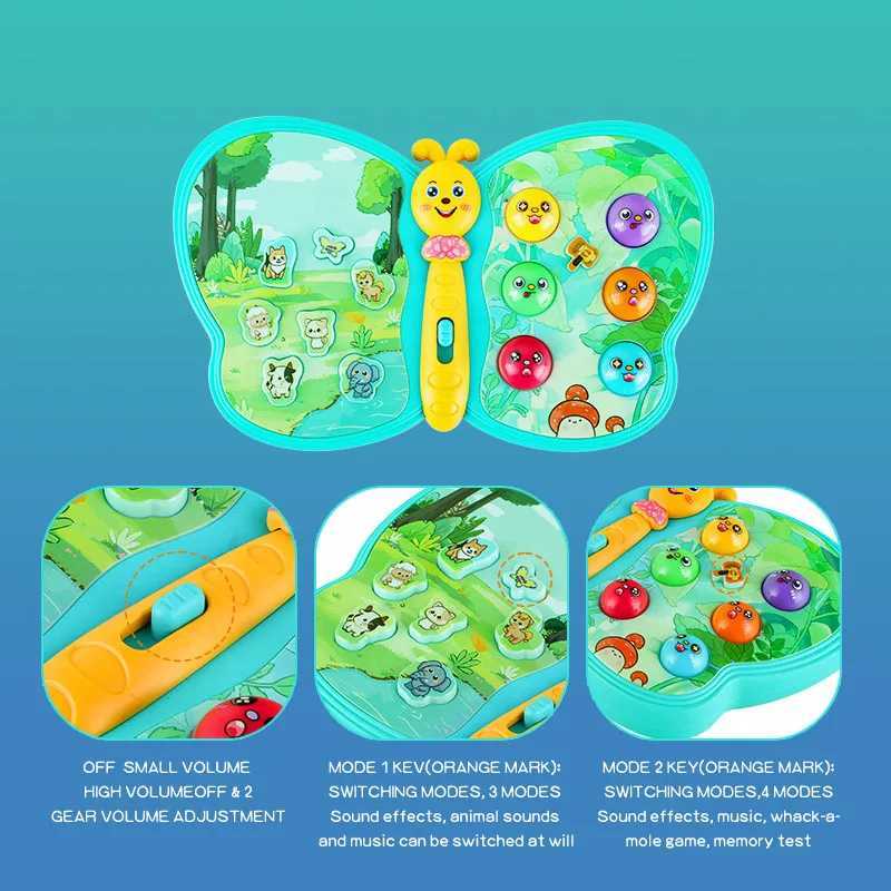KENLUMO Interactive Musical Butterfly Toy for ToddlersAnimal SoundsGameFlash LightEarly Educational1 Year Old BoyGirl 12M C250913