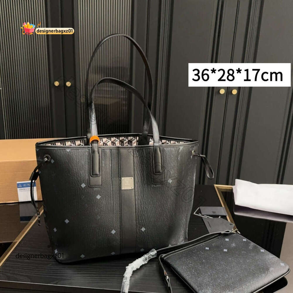 Luxury Mcmpurses Tote Bag Designer Bag Genuine Leather Women Mother Daughter Shopping Handheld Card Holder Crossbody Basket Bag Muimuubag Luviton Bag Dicky0750