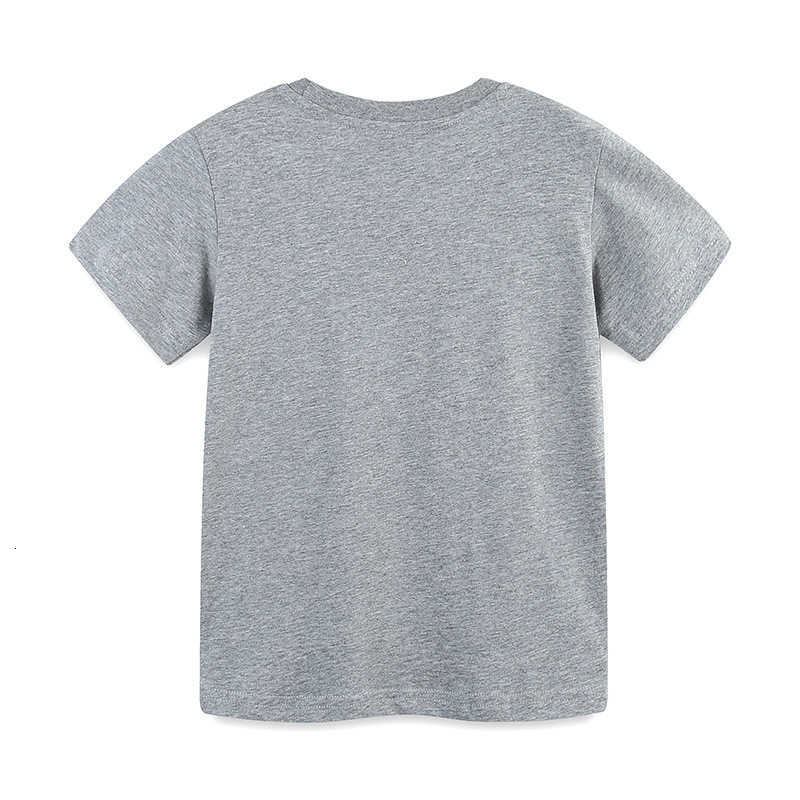25 Summer New Boys' T-Shirt Children's T-Shirt Fashion Dinosaur Print Knitted Cotton Boys' Base Shirt