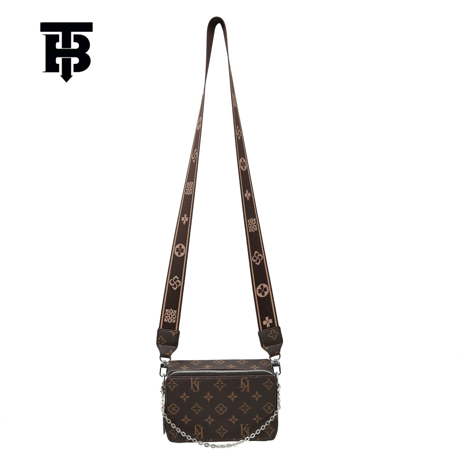 Luxury Bag Free Shipping Designer Bag Men's Crossbody Bag High-end New Leather Vintage Shoulder Bag Ins Trend Brand Bag Women Chain Small Crossbo
