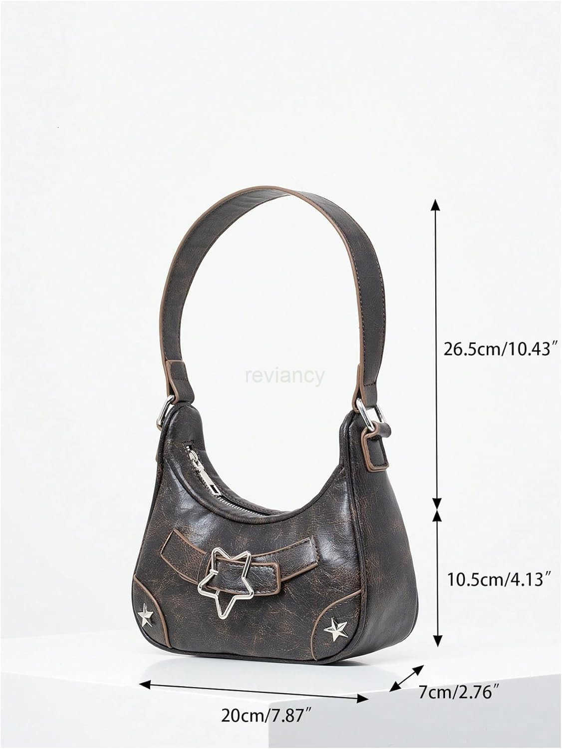 Womens PU Leather Top Handle Medium Square Bag Vintage Shoulder Handbags Hobo BagsW250913