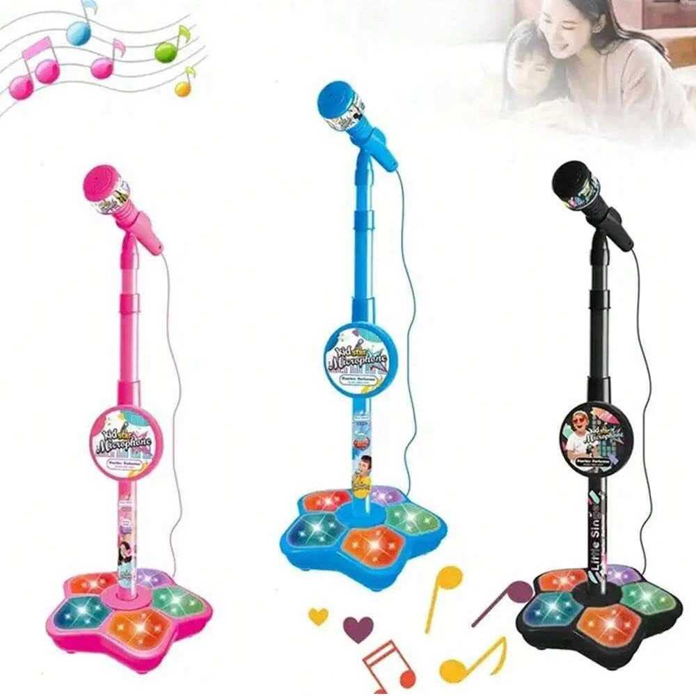 Kids Microphone Stand Toy Portable Childrens Karaoke Electronic Durable Party Karaoke Microphone Stand Kids Karaoke Machine C250913