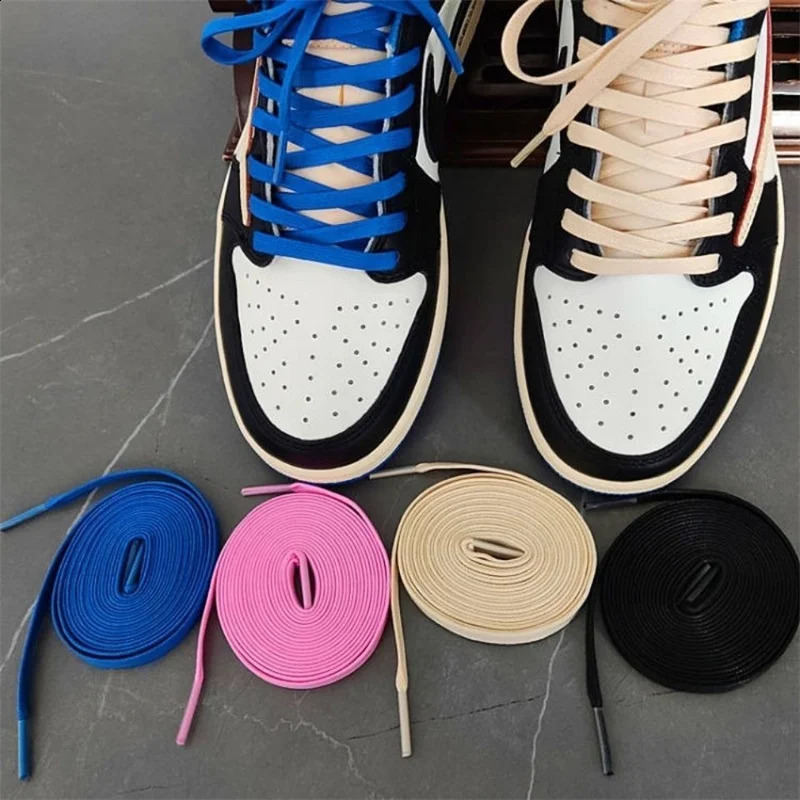 1 Pair Flat Cotton White Black Pink Shoelaces For Sneakers Sport Casual Basketball Shoes Laces Women Men Shoestrings 250912