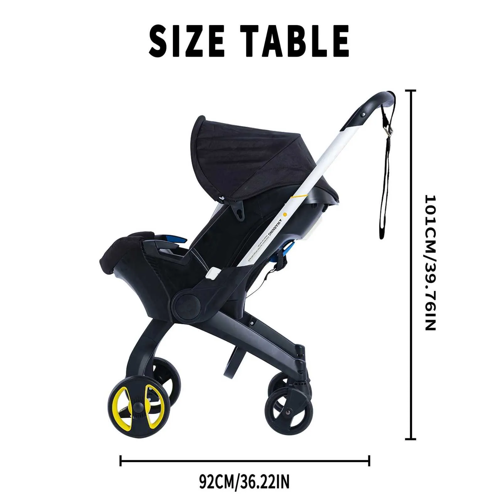 Foldable baby stroller metal frame adjustable handle direction with sunshade very suitable for outdoor shopping G250903