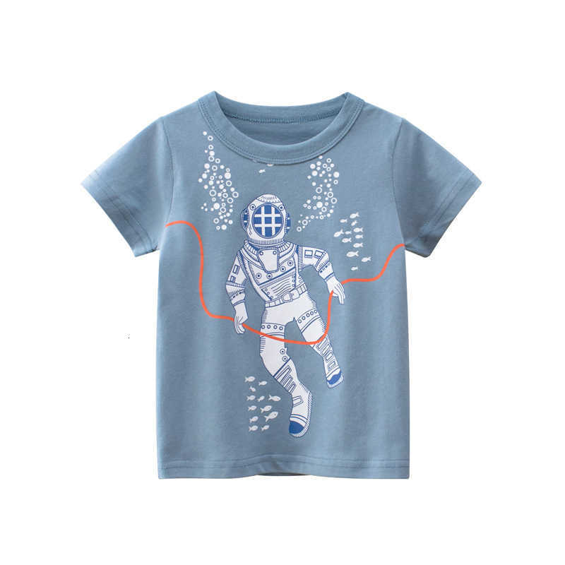 Summer Children's Clothing Boys' Tops Cartoon Cotton Children's Short Sleeve T-shirts