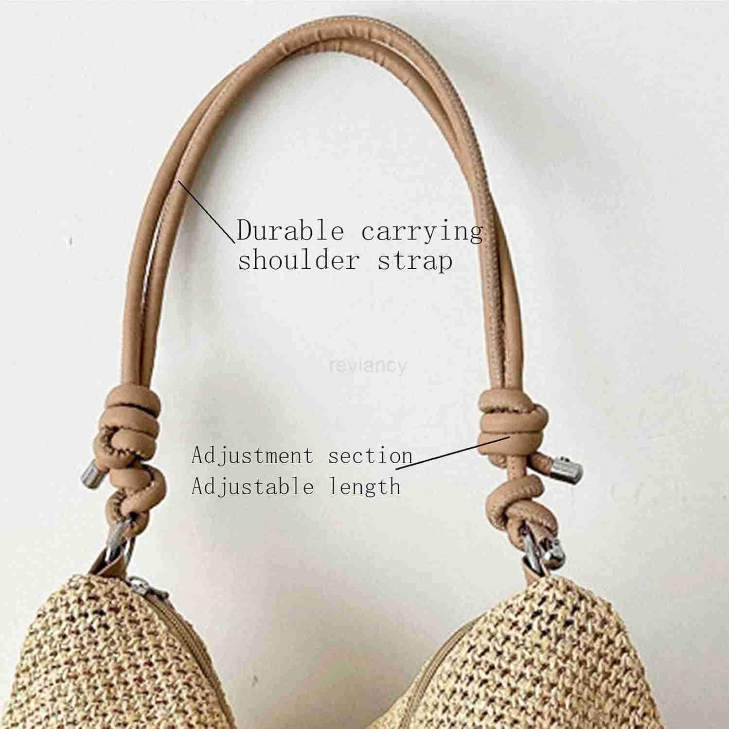 Casual Beach Tote Bag Straw Beach Bag Fashion Shoulder Bag Crossbody Bag For Beach Picnic VacationW250913