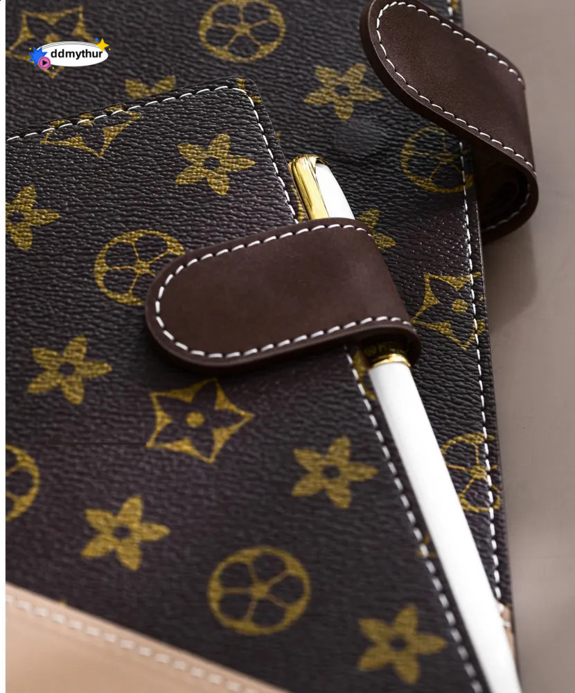 wholesale Creative Art Vintage A5 Hardcover Lined Notebook Business Office High-Quality Printable Meeting Schedule Work Memo High-End Journal 250818 d