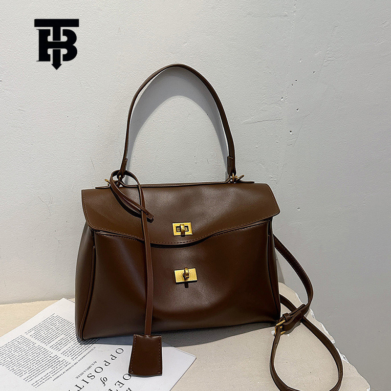 TB BHULAMTE Designer Bag Cross-border High-end Luxury Bag Texture Simple Underarm Bag For Women 2025 New Large Capacity Tote Bag Commuter Shoulder Cro