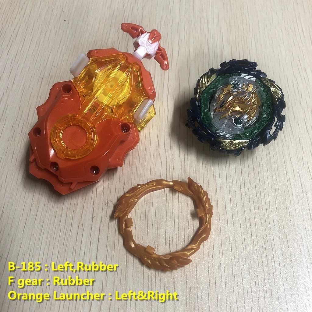 DB B185 Bey Vanish Fafnir with F Gear Custom Orange Launcher Spinning Tops Toys for Chinldren X250913