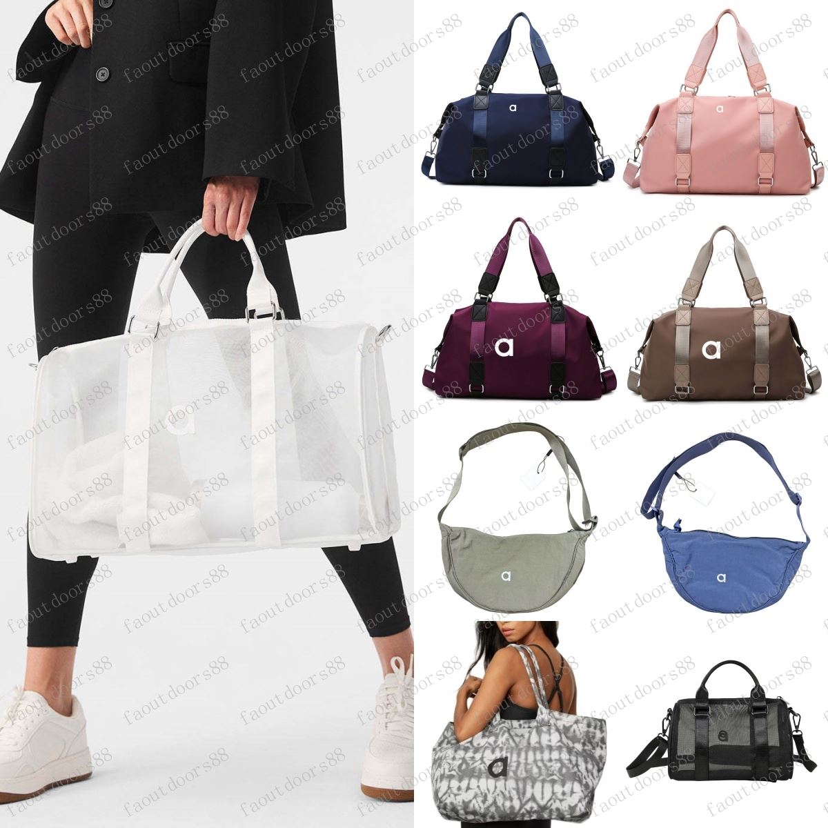 Designer Yoga Men and Women Fiess Gym bag Handheld Large Capacity Short Distance Travel Bag Canvas Shopper Tote Yoga Bags bags