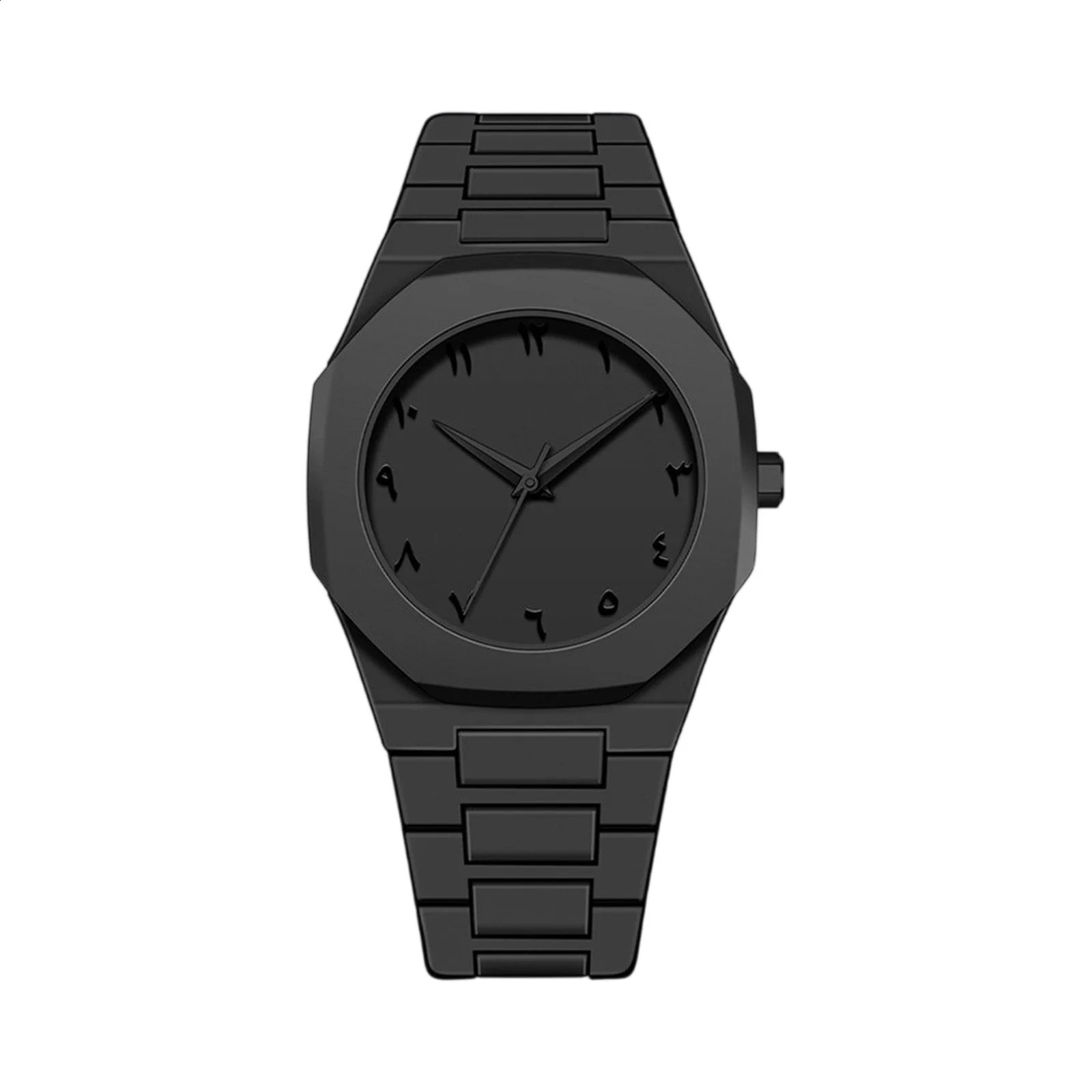 Men Creatively Fashion Watch Simple Casual Style Plastic Strap Quartz Movement Wristwatch Male Daily Clothing Match Decoration 250912
