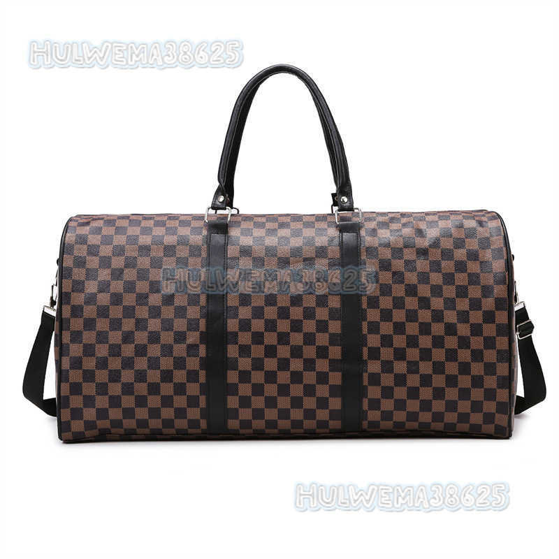 New Travel Bag New Checkerboard Pattern Waterproof Large Capacity Travel Bag Storage Bag Luggage Bag Crossbody Handbag H250913