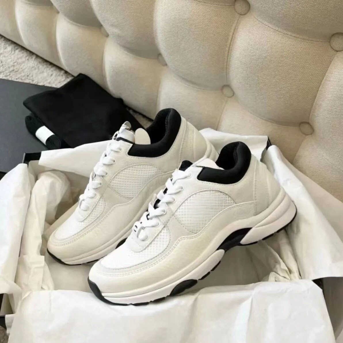 luxury shoes men designer shoes casual shoes sneaker low mens women trainers fashion platform sneaker cc shoes with box
