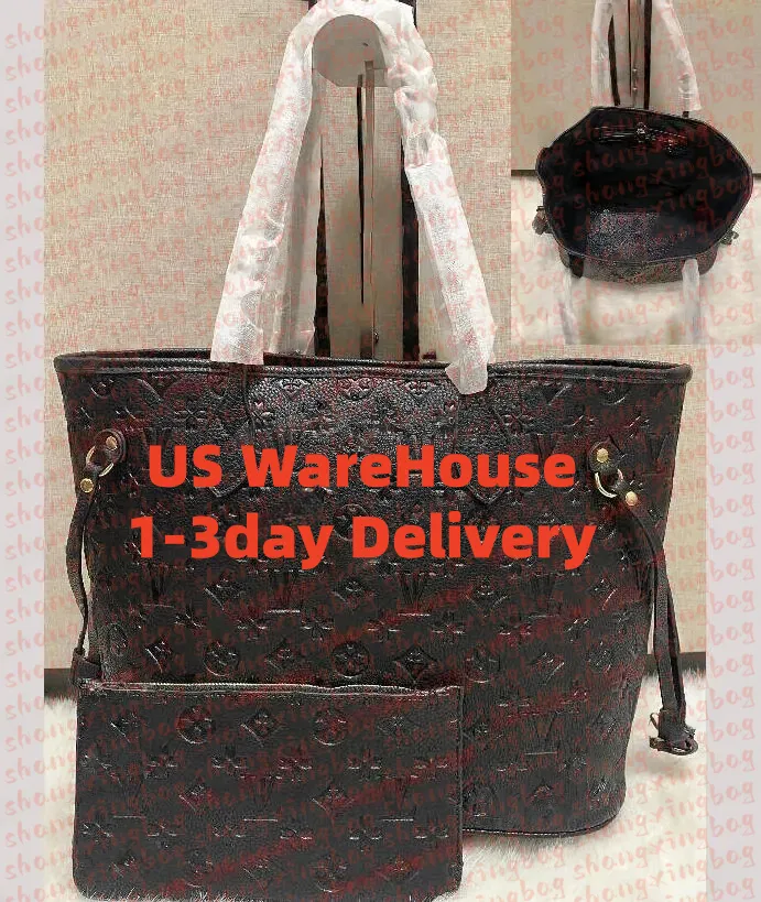 2025 Designer Bag 2pcs Set Embossed Flower Women Crossbody Handbag Shoulder Bags Fashion Composite Ladies Clutch Tote Bag shopping Female Coin Purse wallet