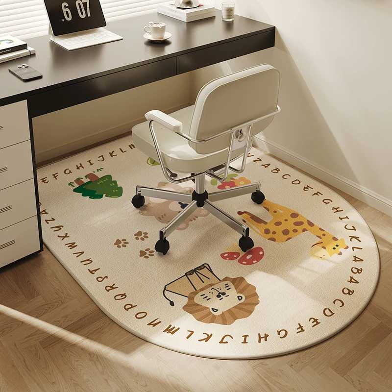VIKAMA Computer Study Chair Carpet Desk Wheelchair Floor Mat Bedroom Dressing Table Carpet NonSlip Rug Interior Decoration C250913