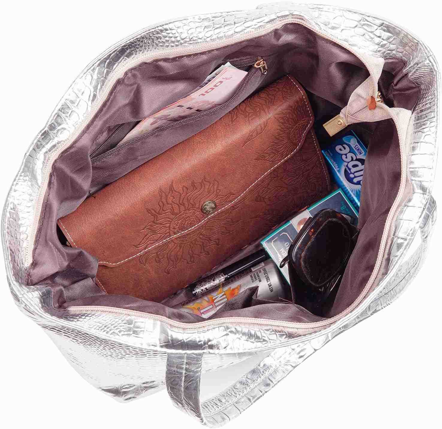 Purse and Handbag for Women Crocodile Satchel Large Shoulder Tote Bag WalletsW250913