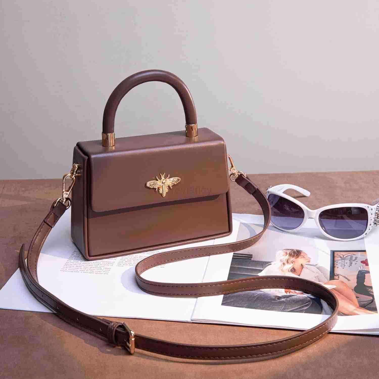 Small Top Handle Purses for Women Mini Satchel Crossbody Bag Elegant Square BagW250913