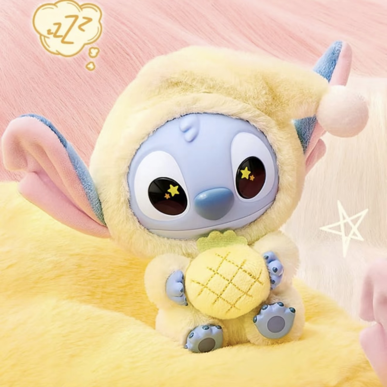 Genuine Mingchuang Premium Disney Stitch has to eat a blind box vinyl plush doll ornament no matter how sleepy it is.
