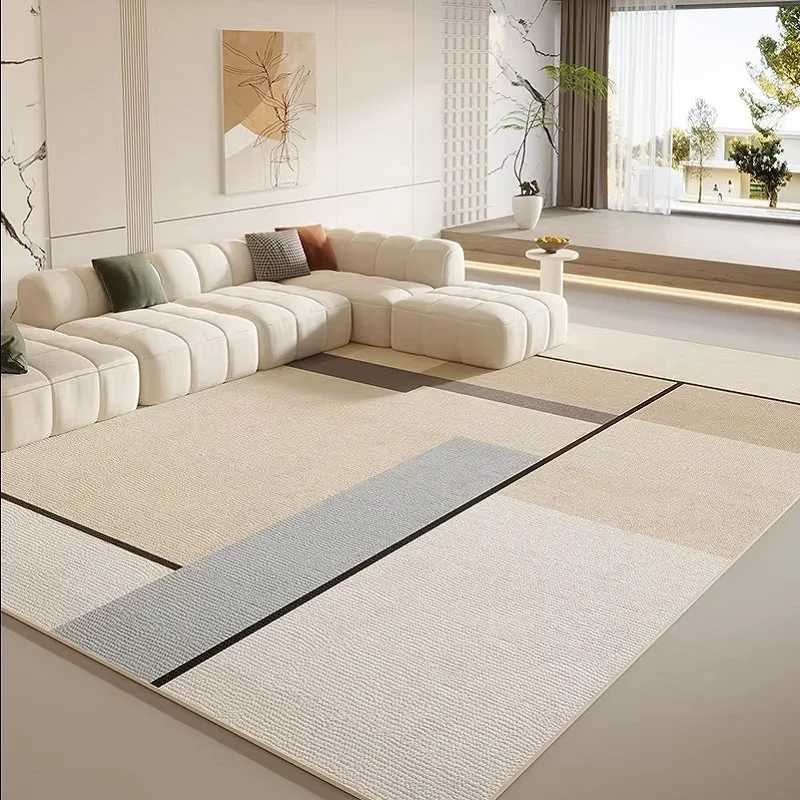VIKAMA Carpet Living Room and Bedroom Floor Mat Light Luxury Highend Cream Sandblasted Carpet Study Carpet Home Decoration C250913