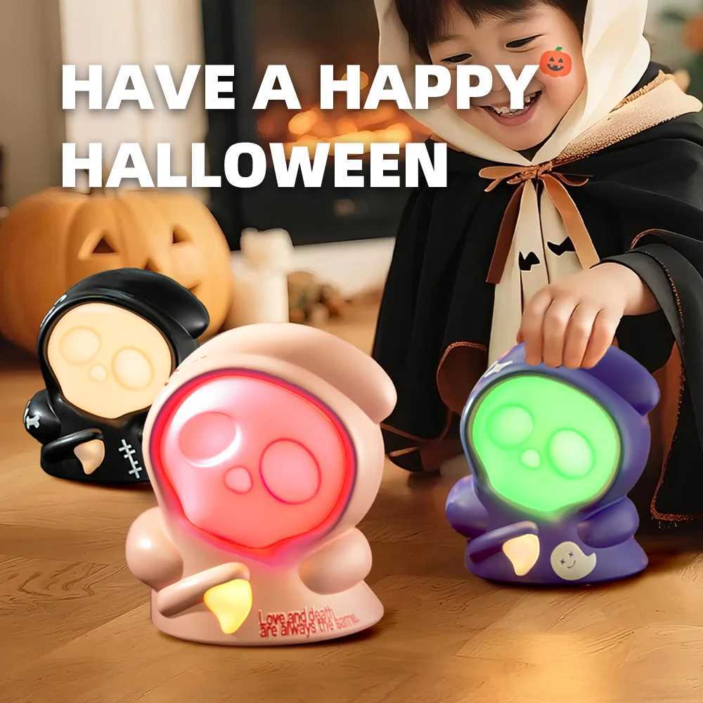 Halloween Ghost Grim Reaper Flickering Halloween Night Light 3D LED Small Campfire Light For Indoor Halloween Decorations C250913